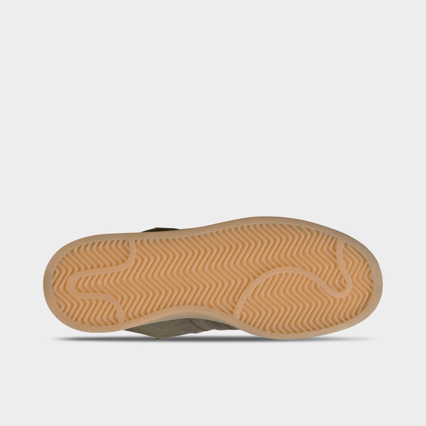 Men's adidas Originals Campus 00s Casual Shoes - Focus Olive/Shadow Olive/Gum - Bottom view