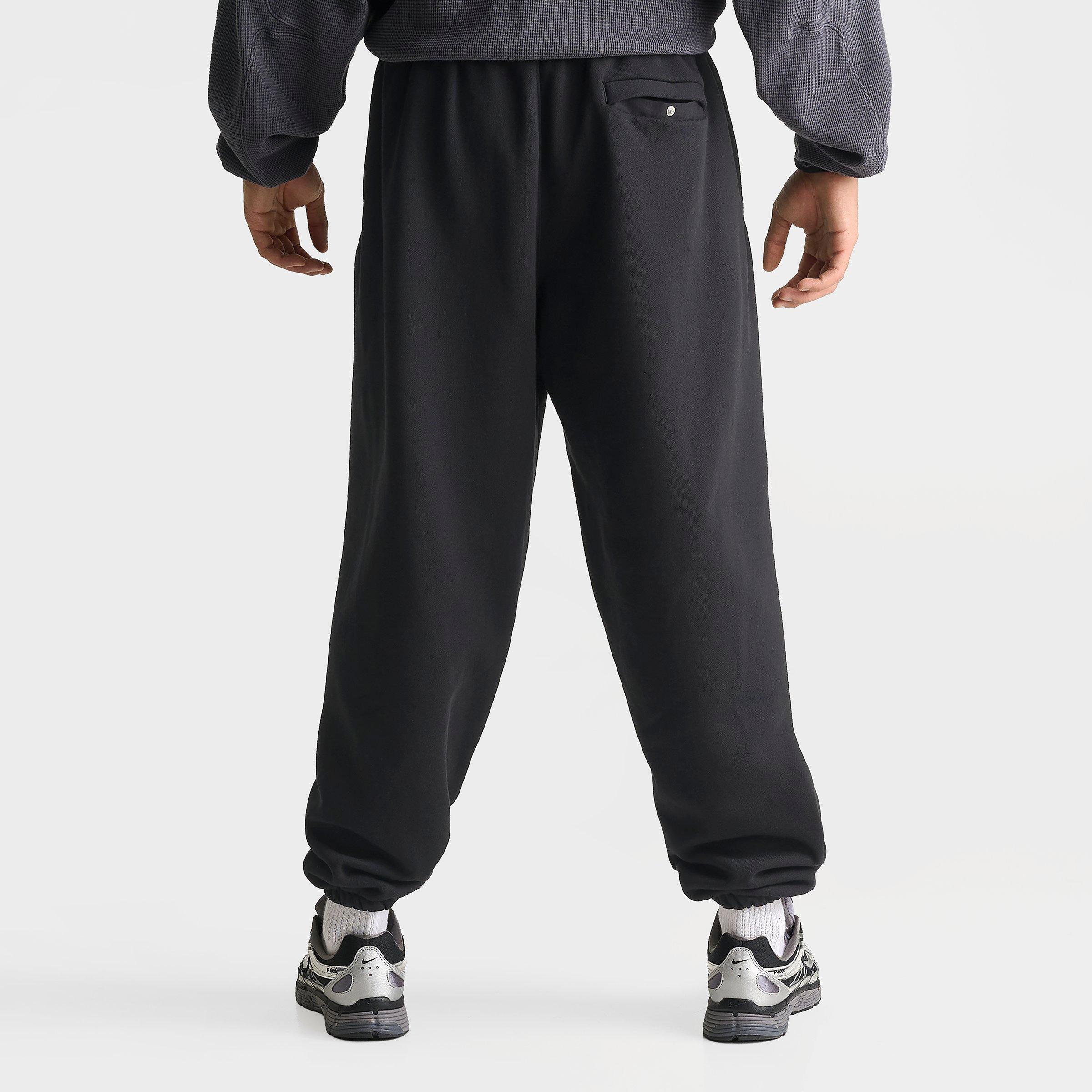 Men's Nithtke Solo Swoosh Cuffed Sweatpants - Black/Sail
