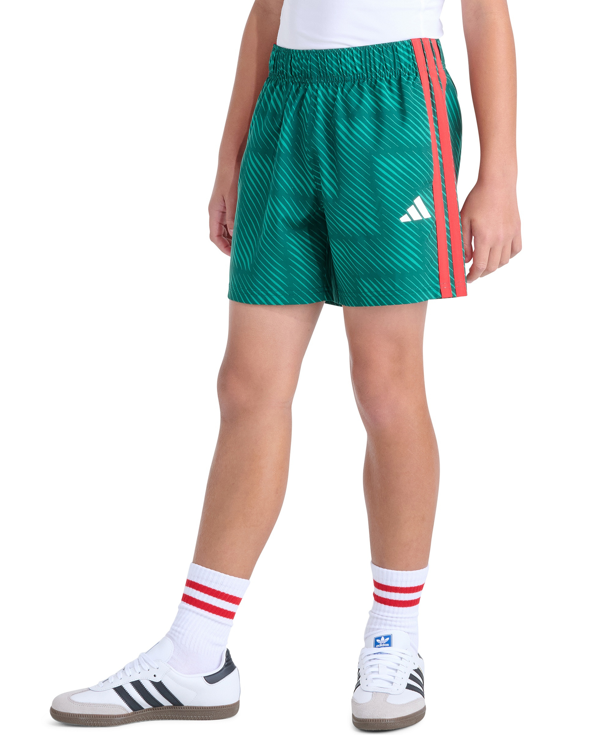 adidas Boys' 8-20 World Soccer Pull-on Shorts - Green