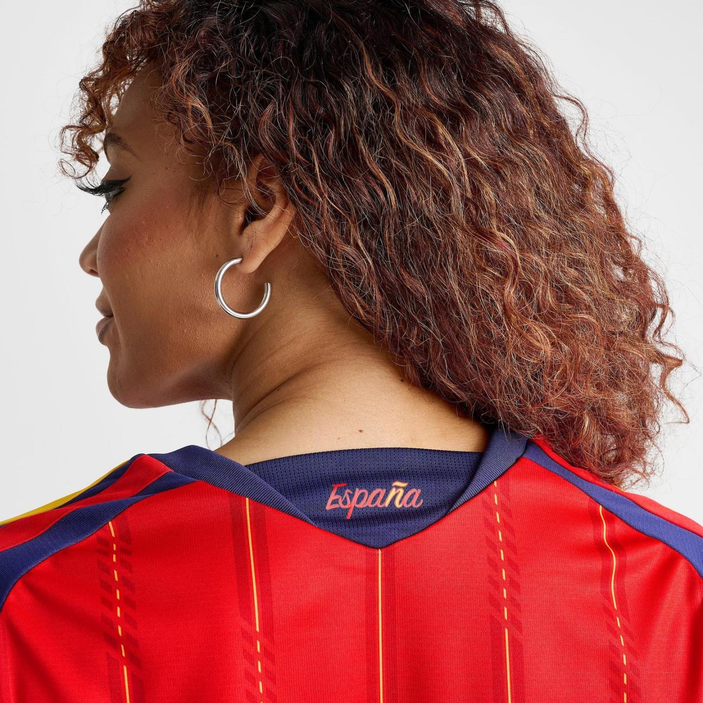 Women's adidas Spain 2026 Home Cropped Jersey - Vivid Red - view 6