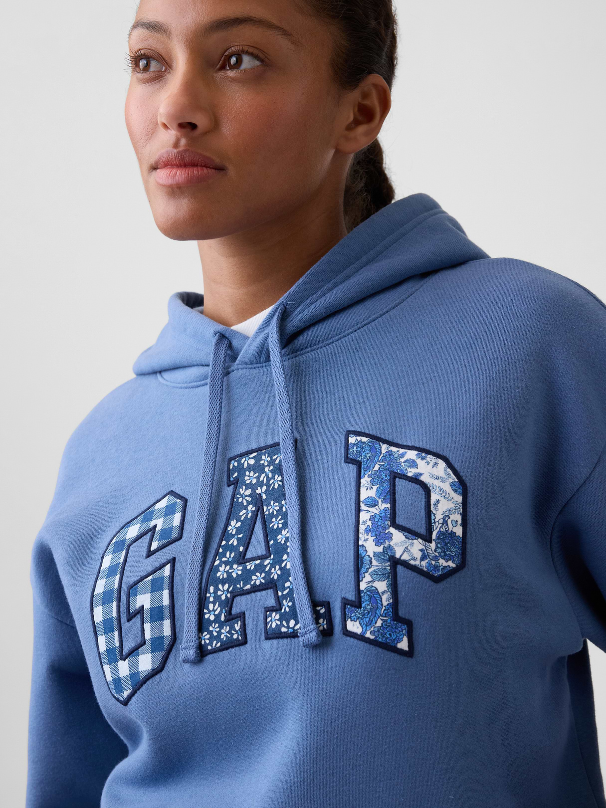 Relaxed Gap Logo Hoodie - Bainbridge blue