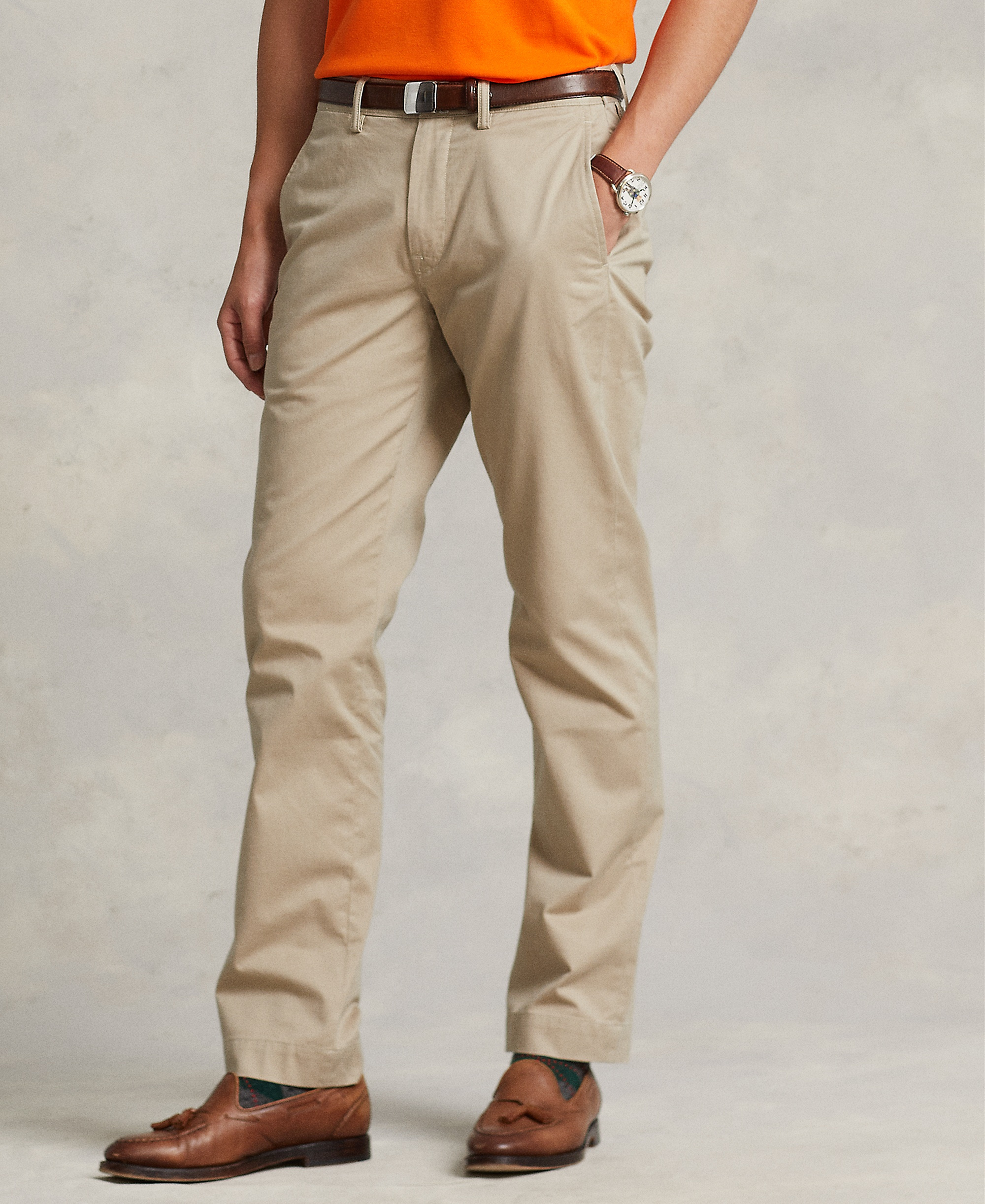 Polo Ralph Lauren Men's Straight-Fit Stretch Chino Pants - Classic Tan