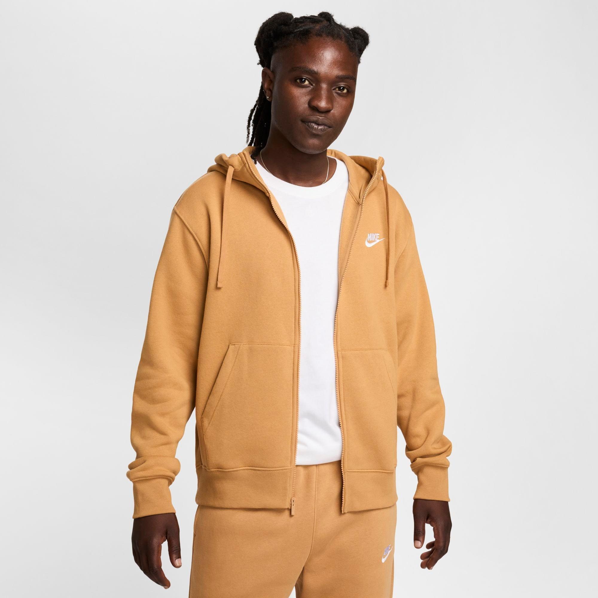 Nithtke Sportswear Club Fleece Full-Zip Hoodie - Flax/Flax/White