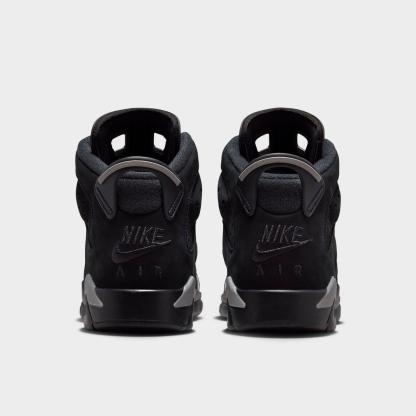 Big Kids' Air Jordan Retro 6 Basketball Shoes - Black/Reflect Silver/Black - view 4