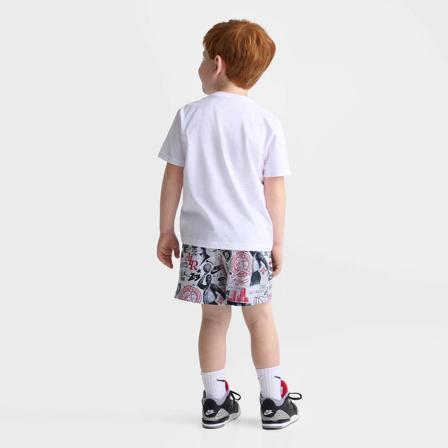 Kids' Toddler Jordan Sports Club T-Shirt and Shorts Set - White/Multi - view 2