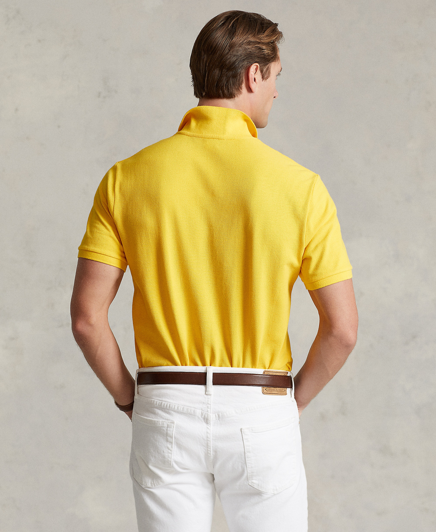 Polo Ralph Lauren Men's Classic-Fit Mesh Polo Shirt - Yellow Fin