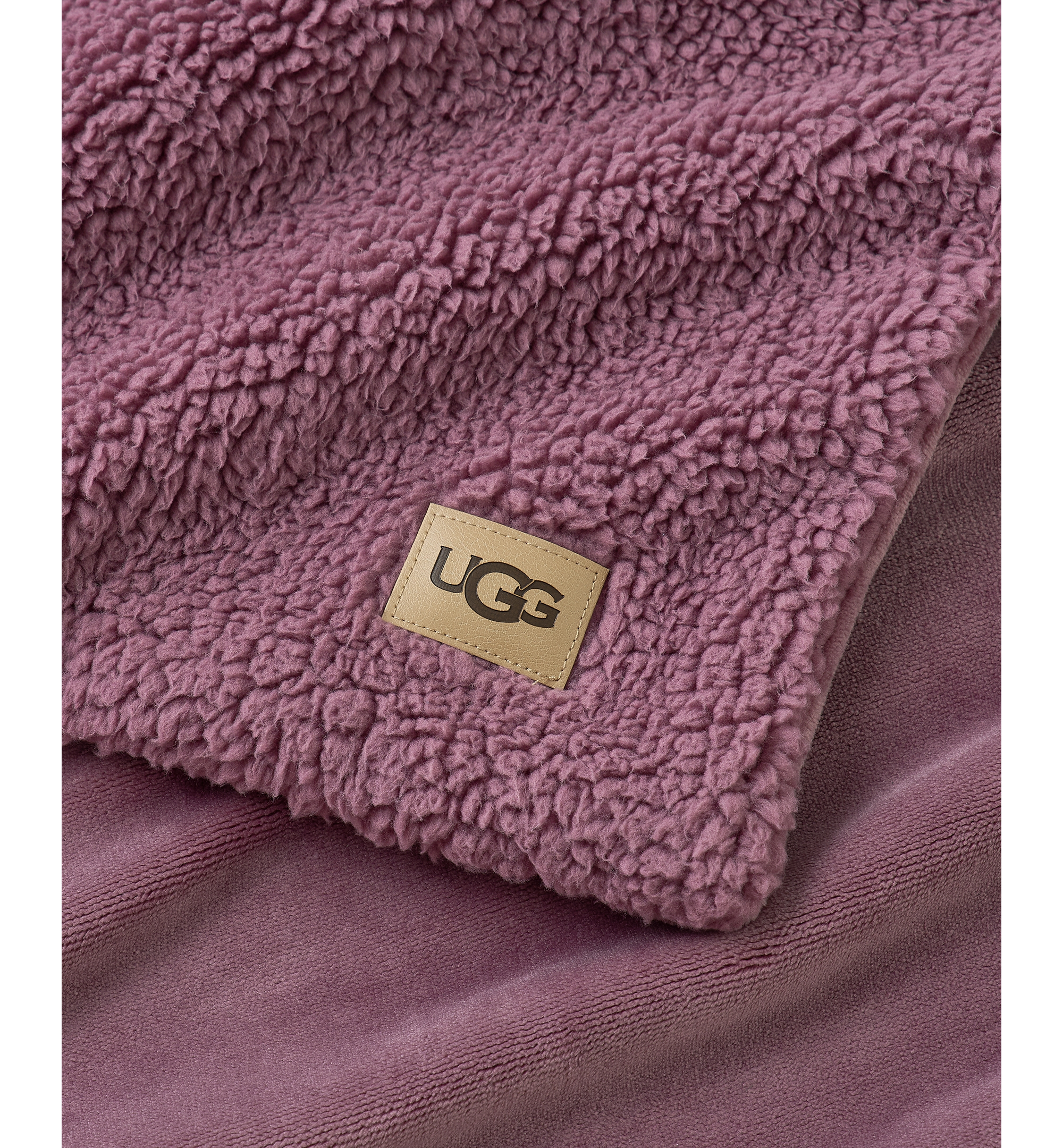 UGG® Avery Reversible Throw, 50" x 70" - Dusty Orchid