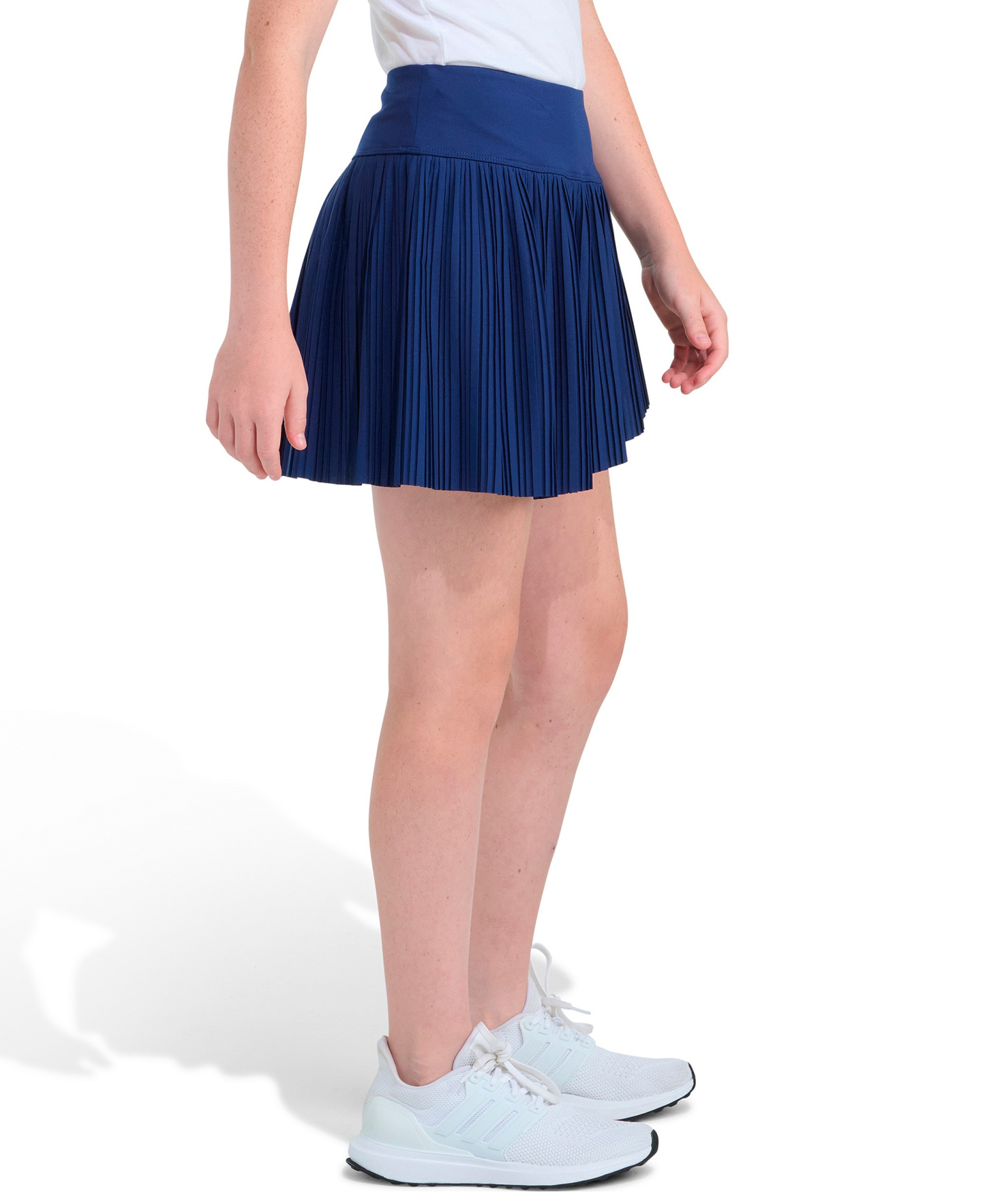 adidas Girls' 8-14 Woven Pleated Skort - Dark Blue
