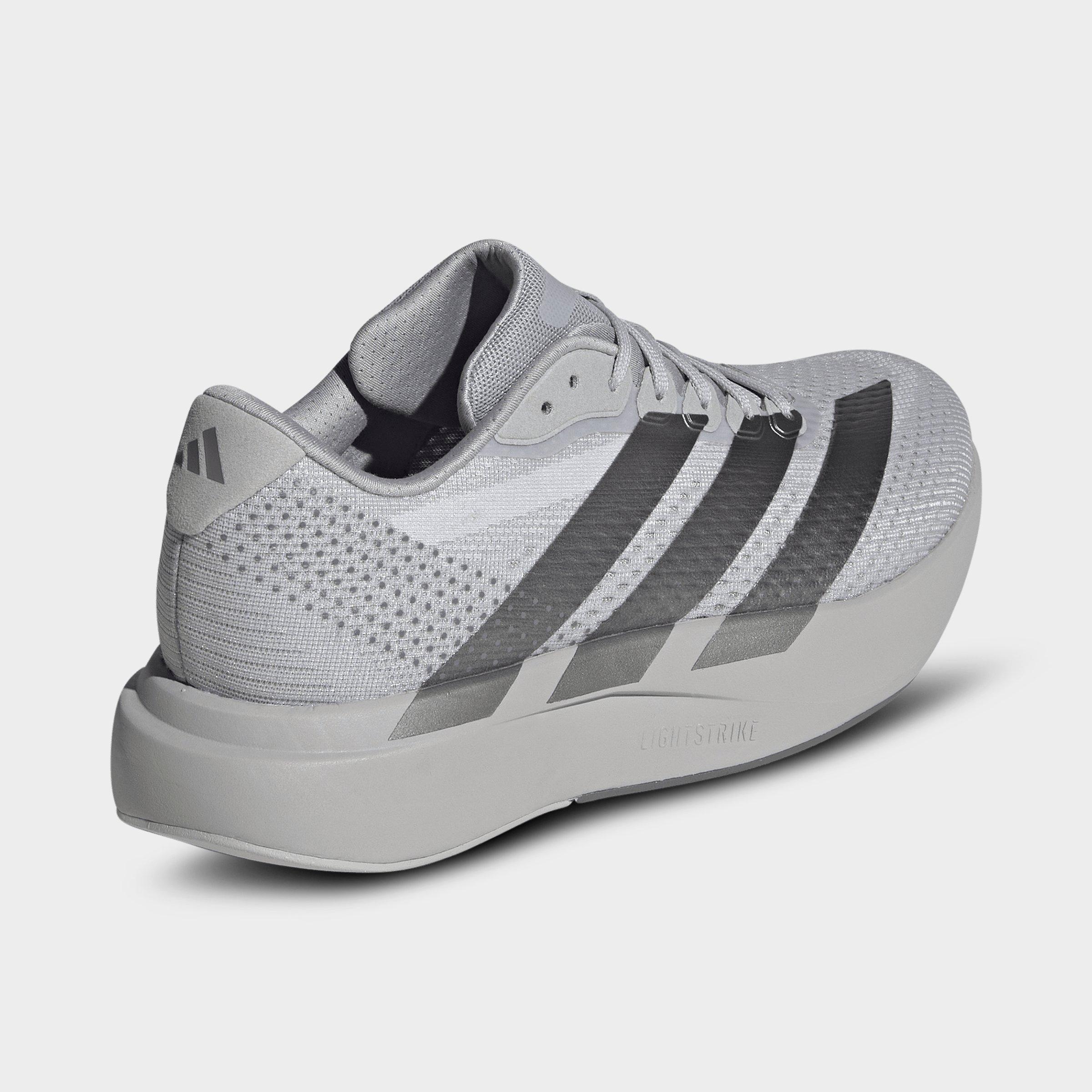 Men's adidas Adizero Pacer Running Shoes - Grey/Iron Metallic/Grey - Back view