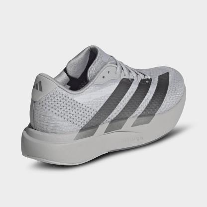 Men's adidas Adizero Pacer Running Shoes - Grey/Iron Metallic/Grey - Back view