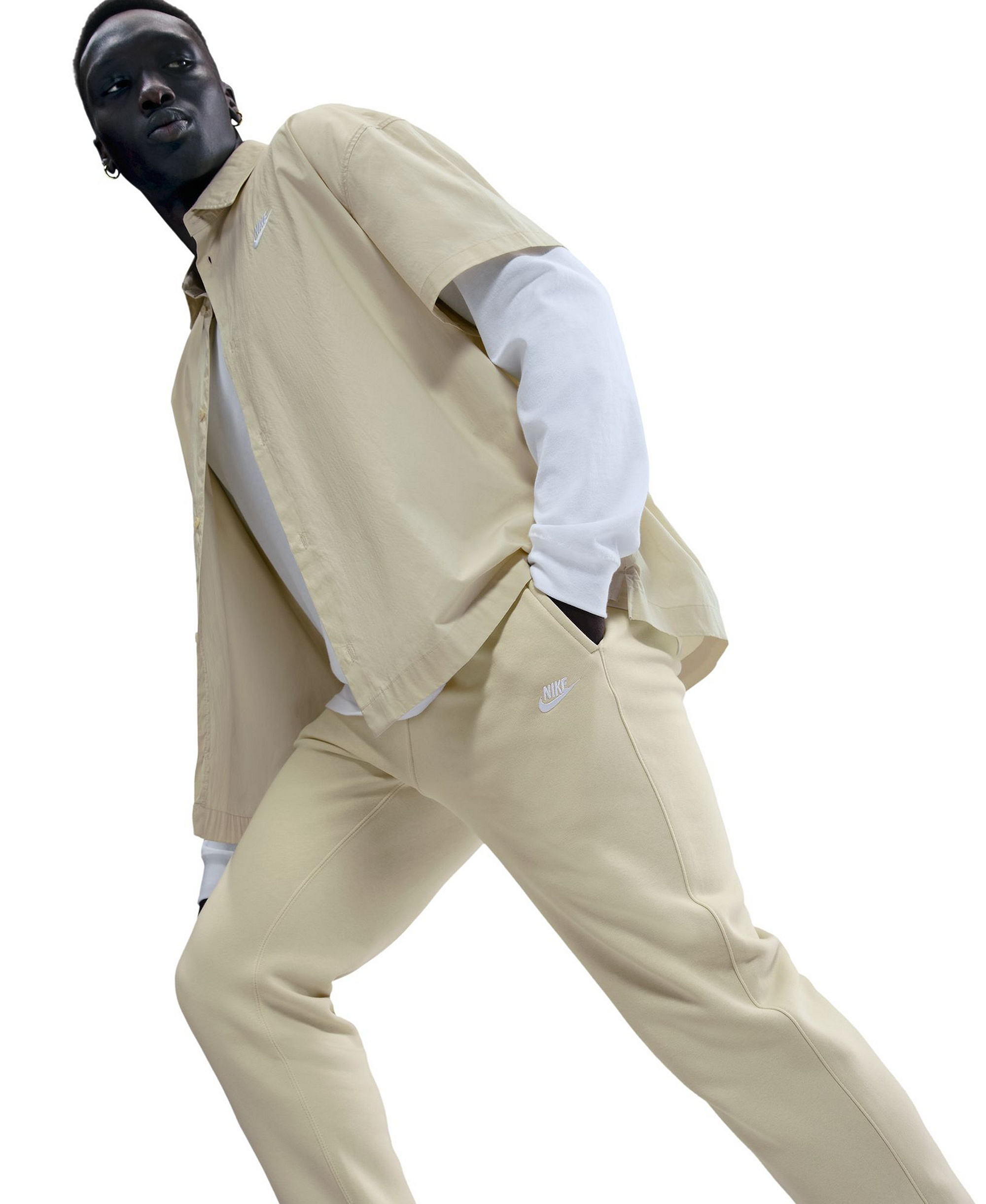 Nike Men's Sportswear Club Drawstring Jogger Pants - Lite Khaki