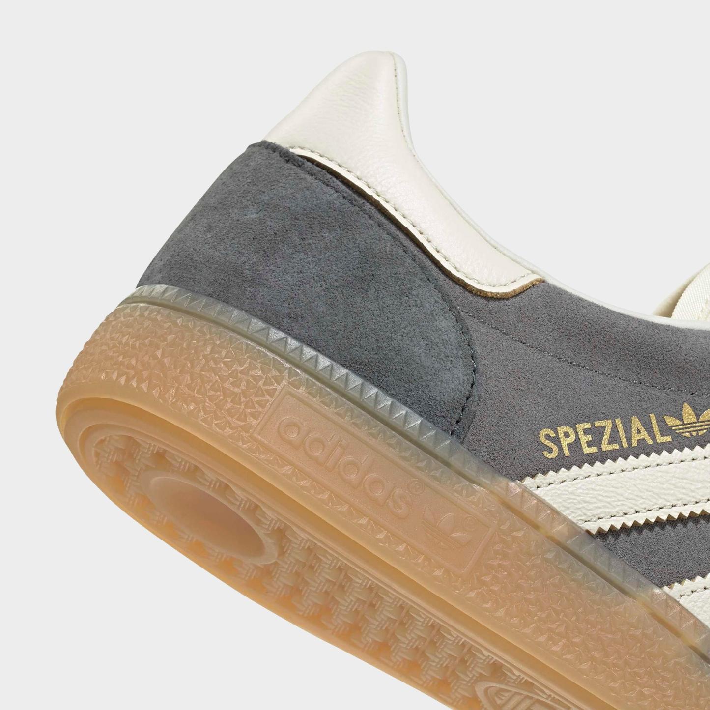 Men's adidas Originals Handball Spezial Casual Shoes - Part 1 - Grey/Off White/Grey - Detail shot