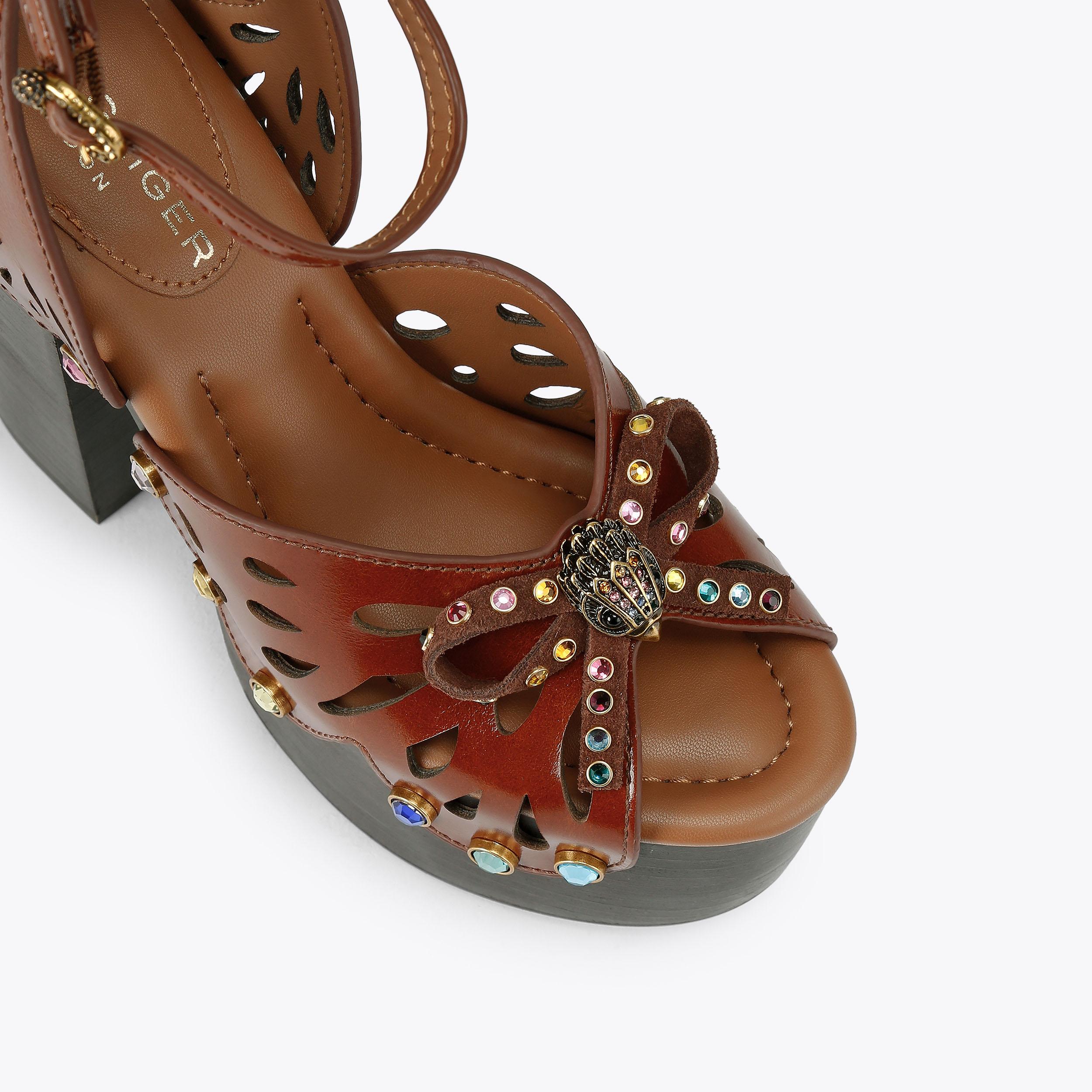 Kurt Geiger London Butterfly Platform Heel - Brown - view 5