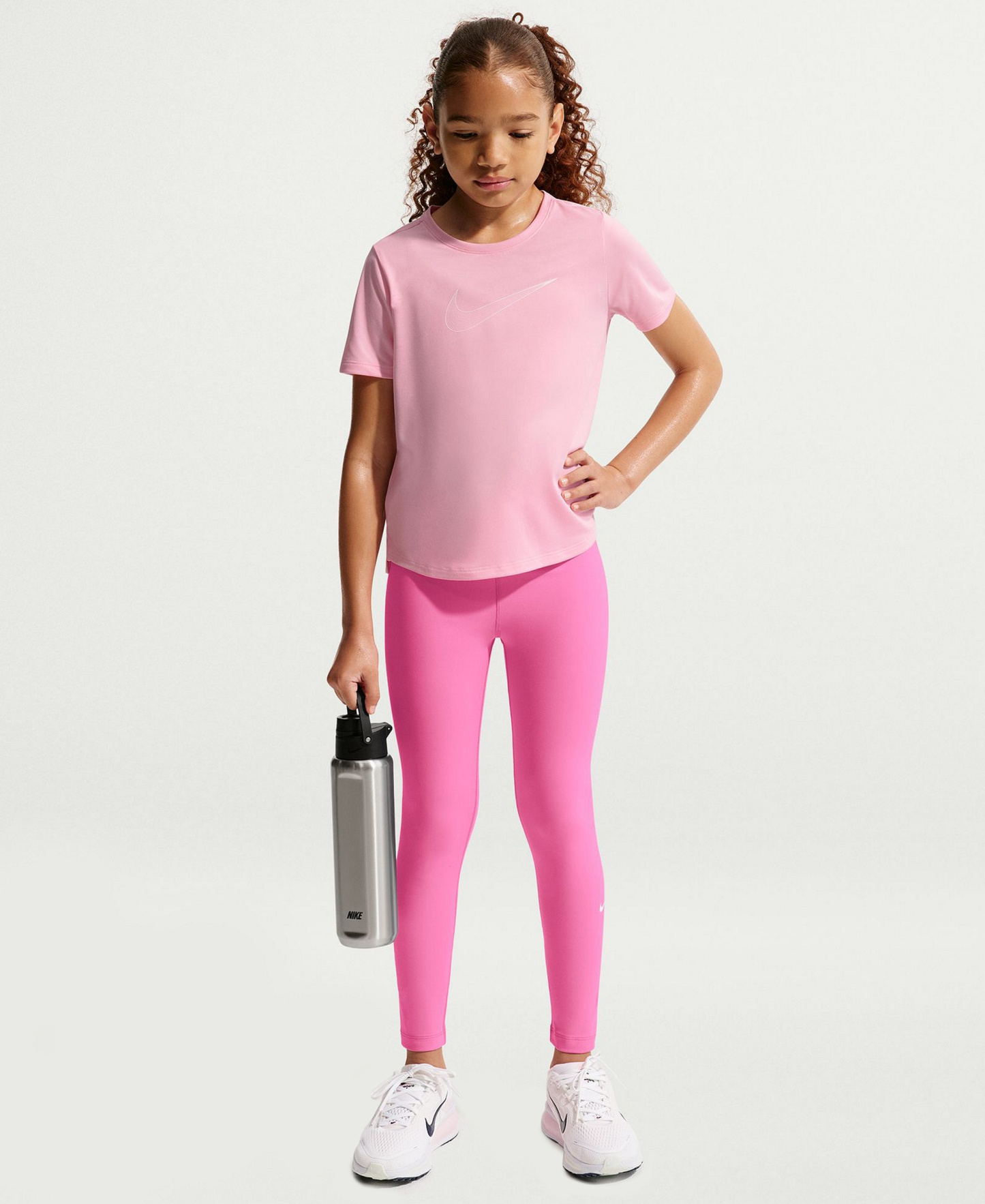 Nike Girls' 7-16 One Dri-FIT High-Waisted Leggings - Pink
