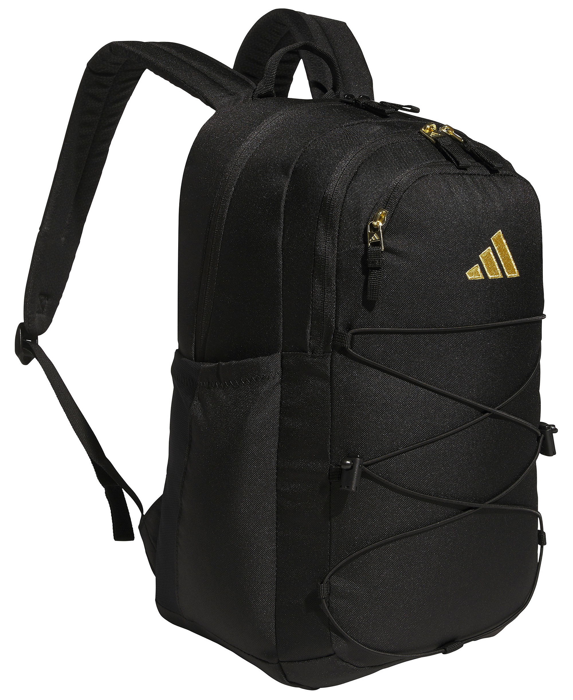 adidas Men's Amplifier Bungee Laptop Backpack - Black/Gold Metallic