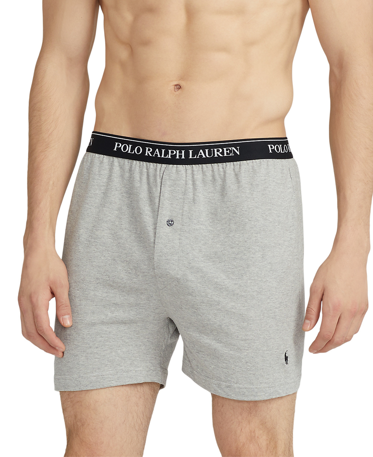Polo Ralph Lauren Men's 5-Pack Classic-Fit Cotton Knit Boxers - Grey