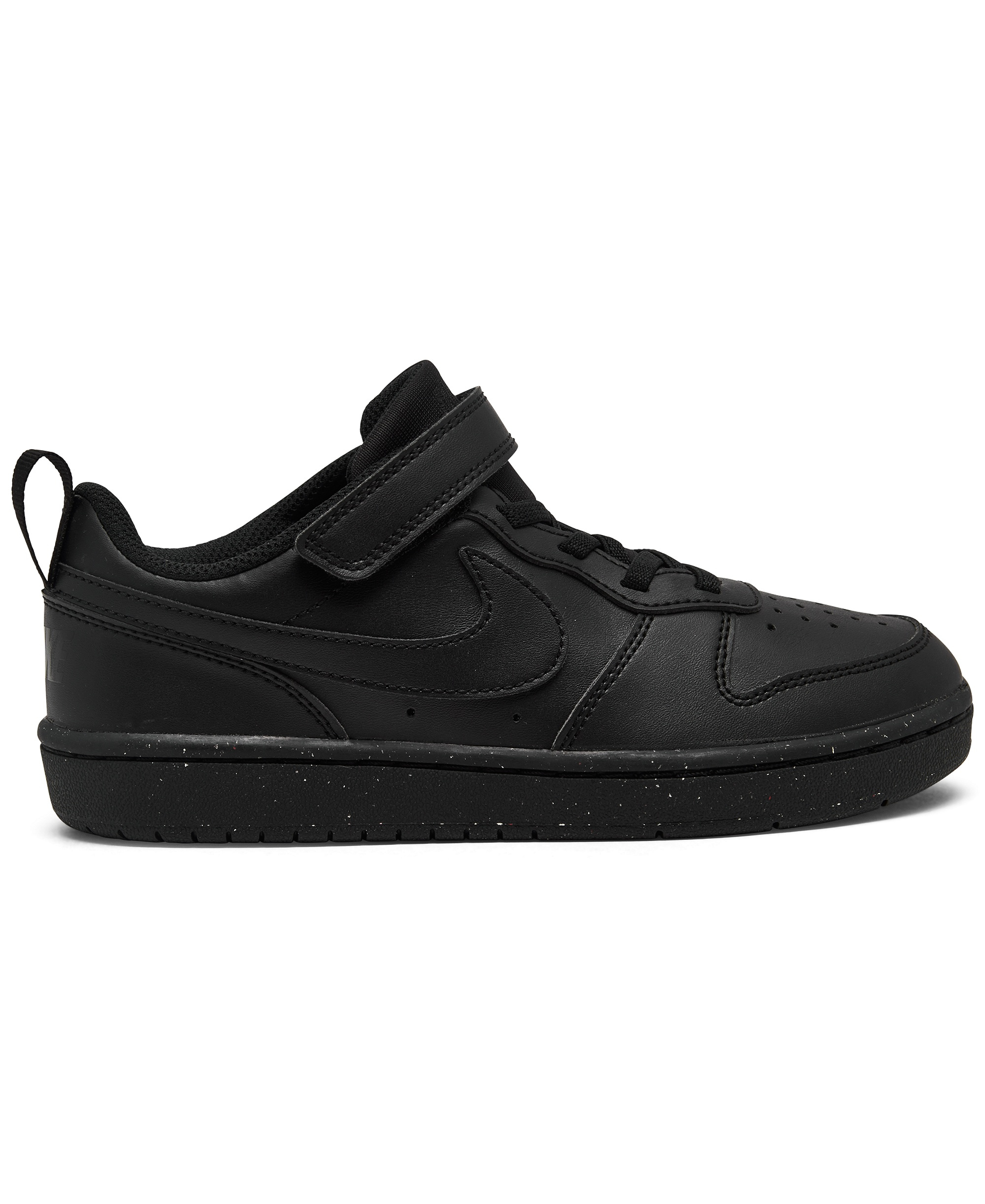 Nike Little Kids Court Borough Low Recraft Adjustable Strap Casual Sneakers From Finish Line - Black