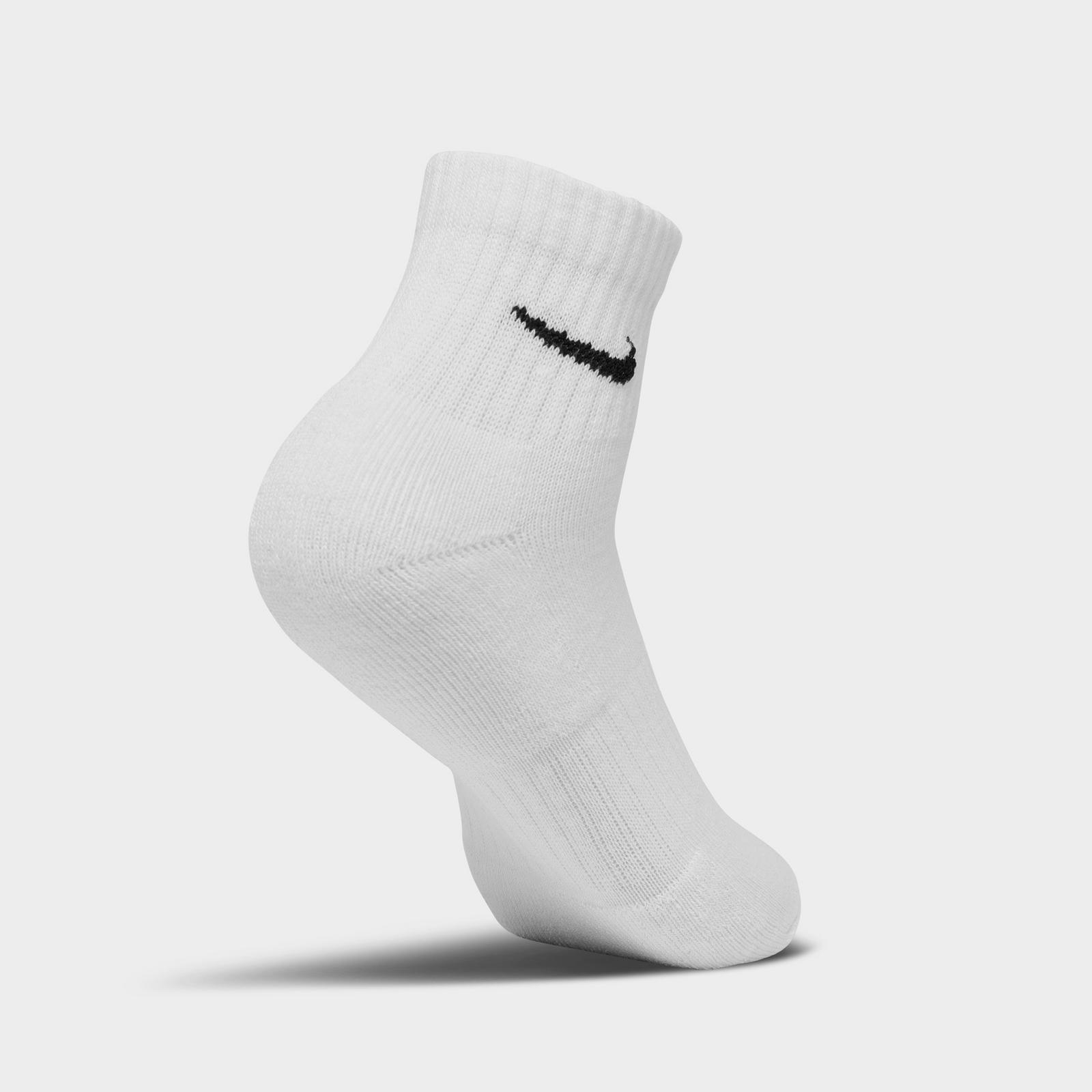 Nike Everyday Cushioned Training Ankle Socks (3-Pack) - White/Black