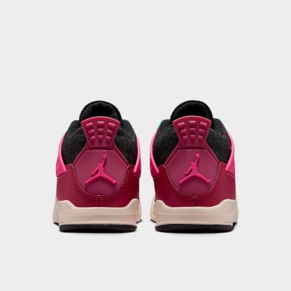Little Kids' Air Jordan Retro 4 Basketball Shoes - Sweet Beet/Desert Pink/Off Noir/Chalk - view 4