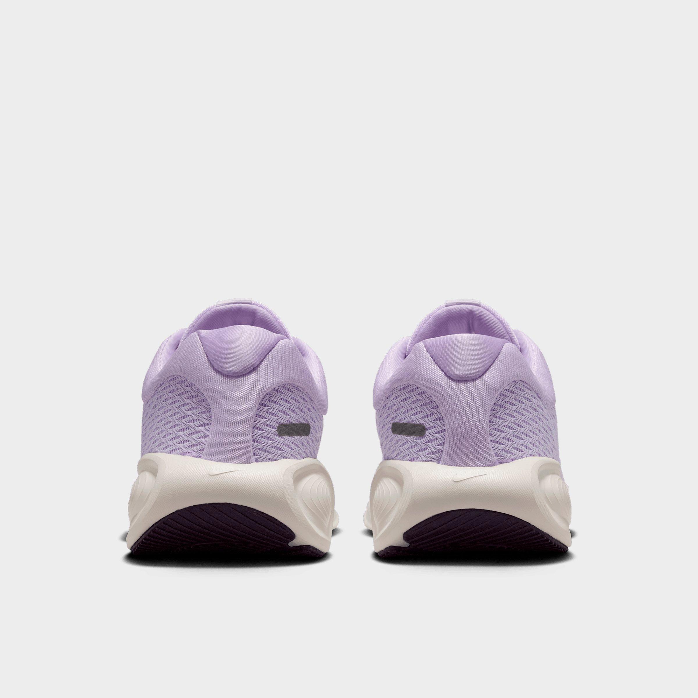 Big Kids' Nithtke Stellar Ride Running Shoes - Violet Mist/Barely Grape/Hot Lava/Purple Dynasty - Back view