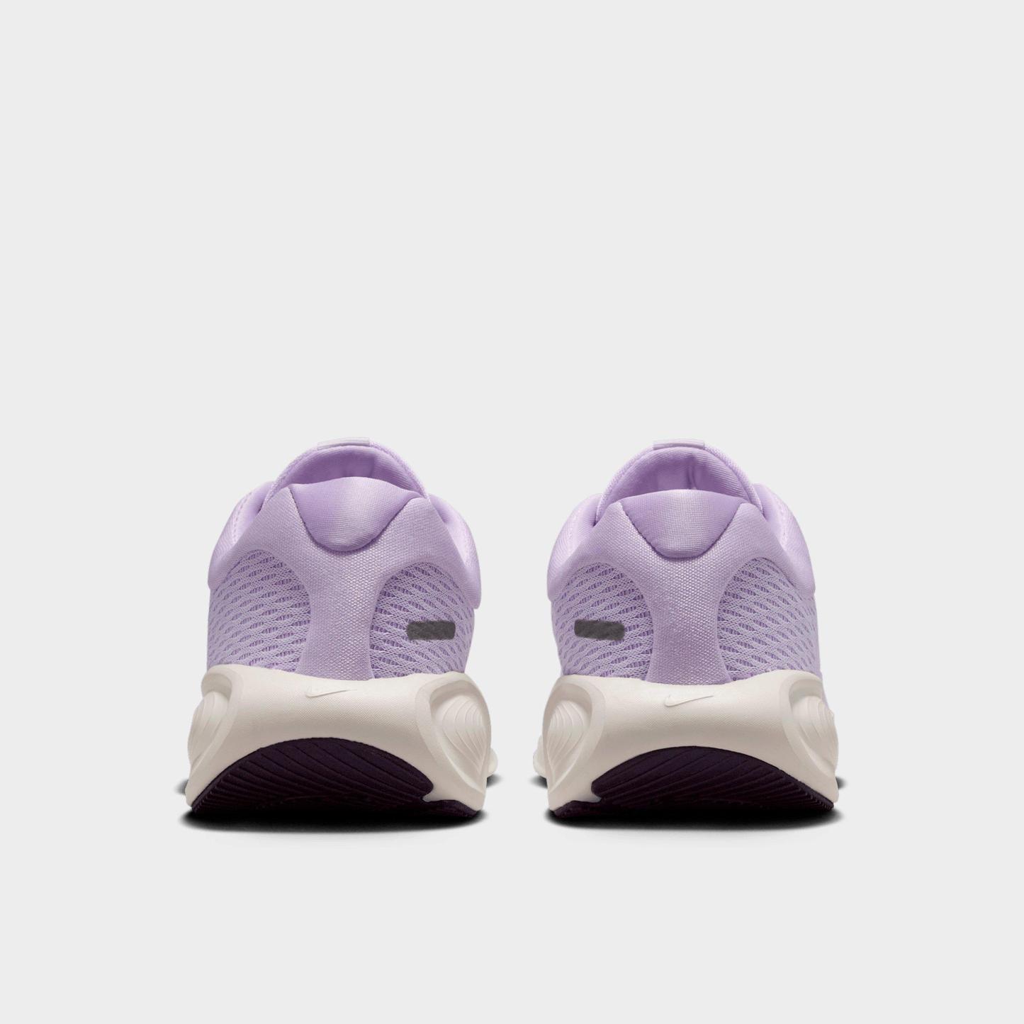 Big Kids' Nithtke Stellar Ride Running Shoes - Violet Mist/Barely Grape/Hot Lava/Purple Dynasty - Back view