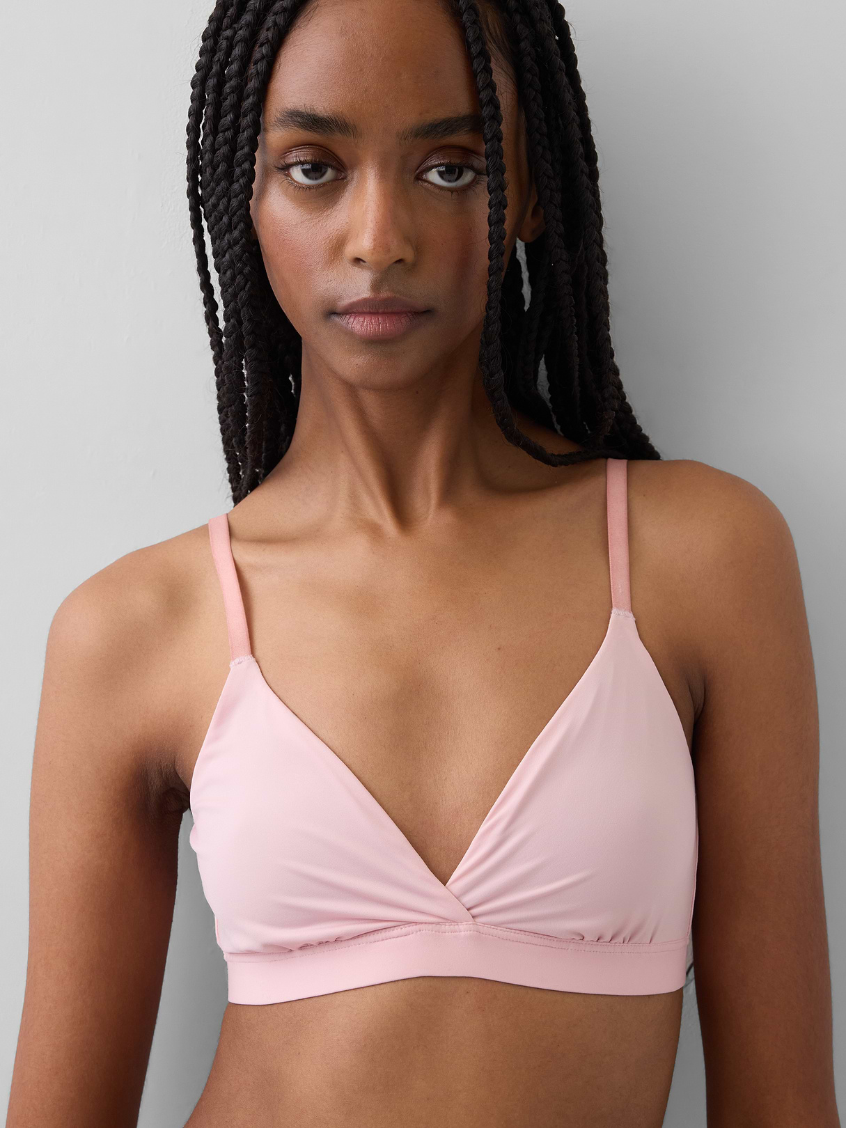SecondSkin Crossover Bralette - Pure pink