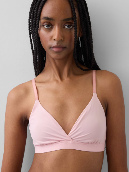 SecondSkin Crossover Bralette - Pure pink
