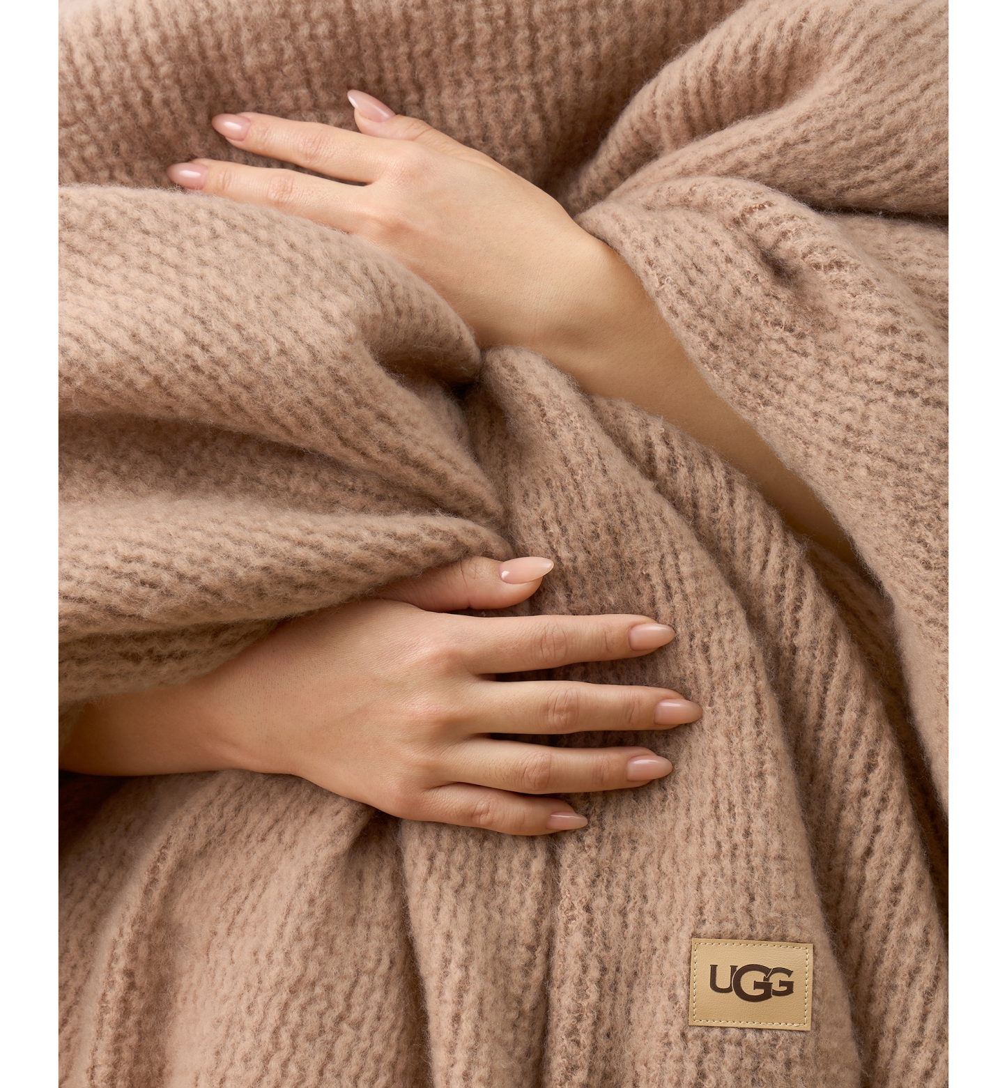 UGG® Margot Knit Throw, 50" x 70" - Sandalwood