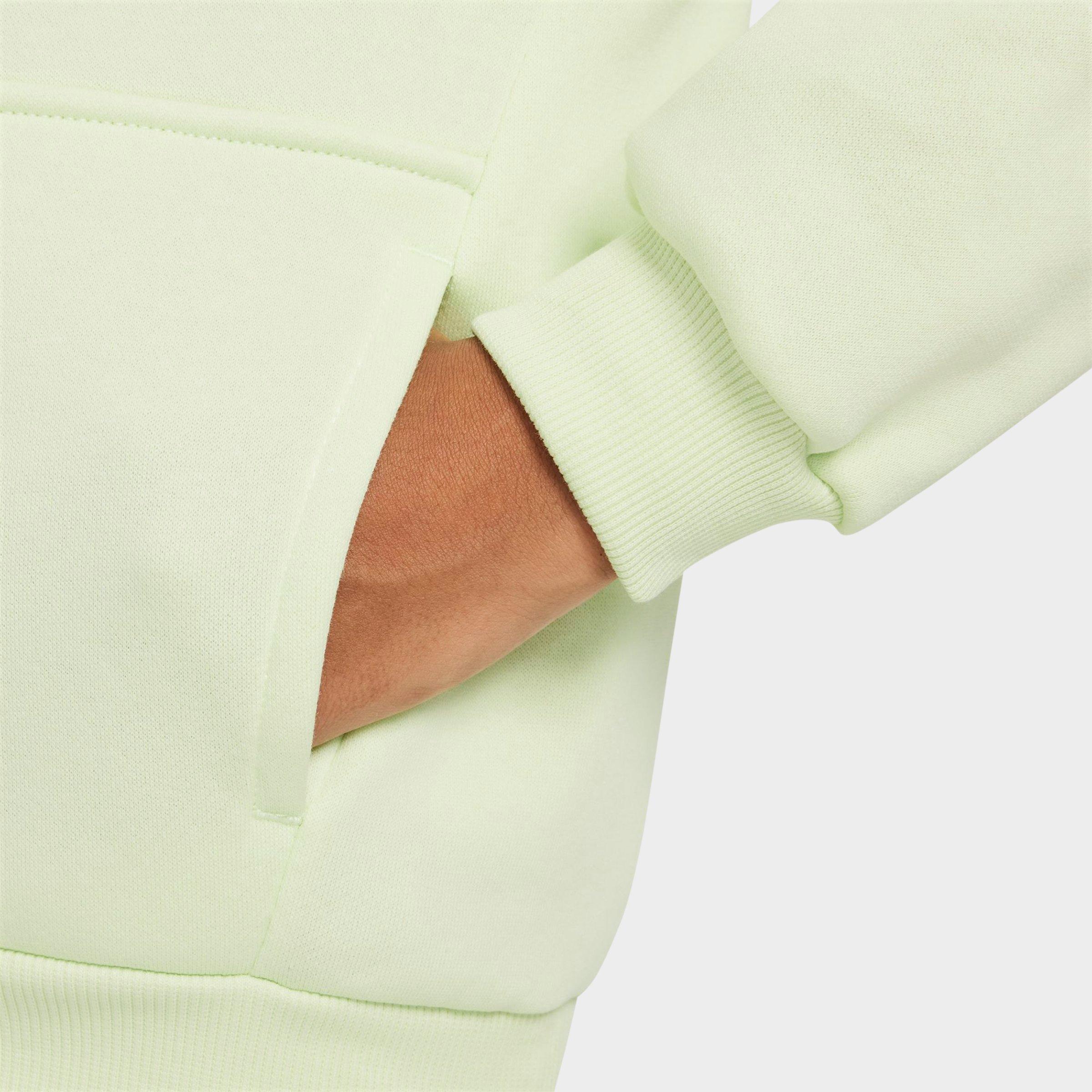 Big Kids' Nithtke Sportswear Club Fleece Pullover Hoodie - Lime Ice/White