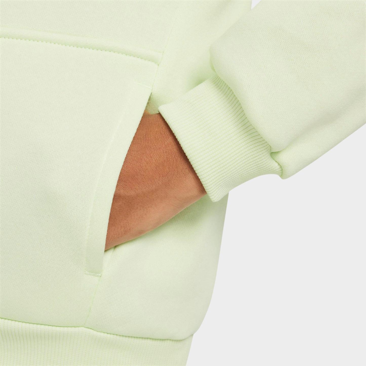 Big Kids' Nithtke Sportswear Club Fleece Pullover Hoodie - Lime Ice/White