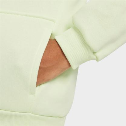 Big Kids' Nithtke Sportswear Club Fleece Pullover Hoodie - Lime Ice/White