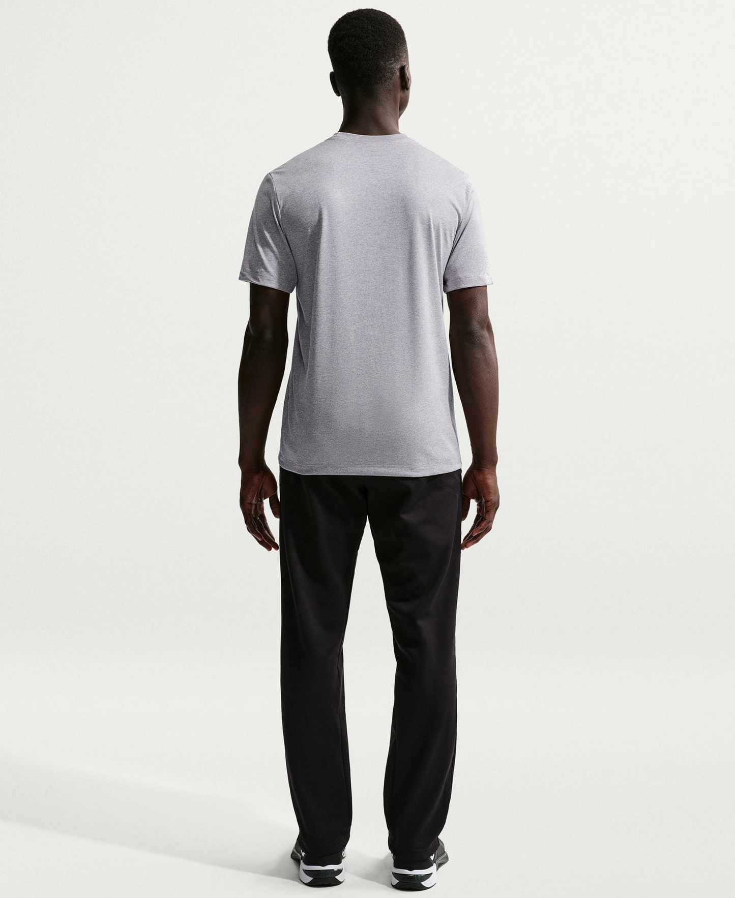 Nike Men's Dri-FIT Legend Fitness Logo T-Shirt - Tumbled Gray