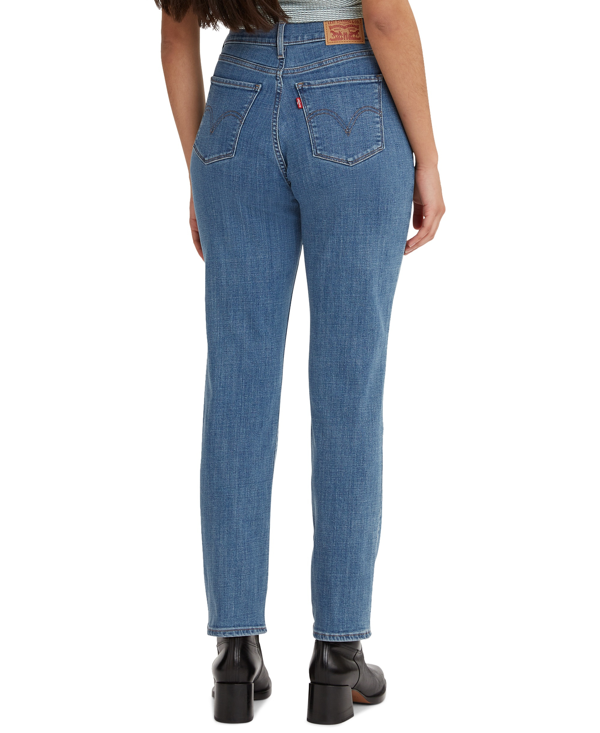 Levi's Women's Classic Mid-Rise Straight-Leg Jeans - Lapis Speed
