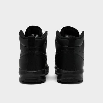 Big Kids' Nithtke Manoa 17 Leather Boots - Black/Black/Black - Back view