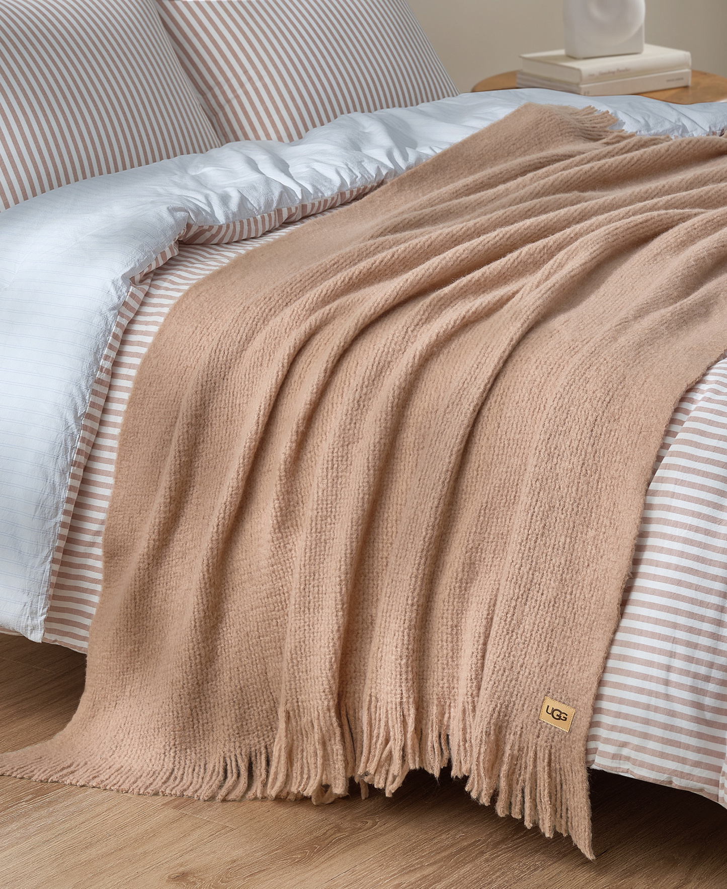 UGG® Margot Knit Throw, 50" x 70" - Sandalwood