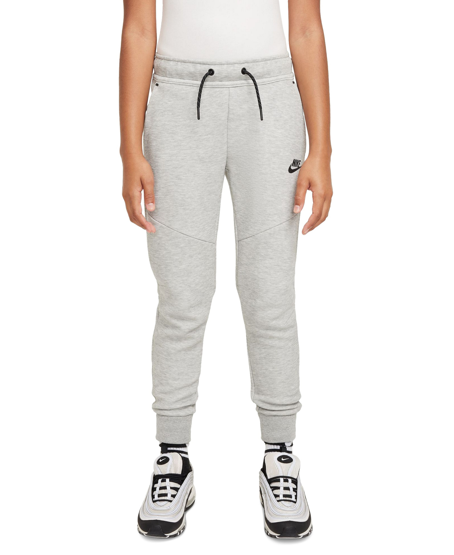 Nike Boys' and Girls' 7-20 Sportswear Tech Fleece Jogger Pants - Dark Gray Heather