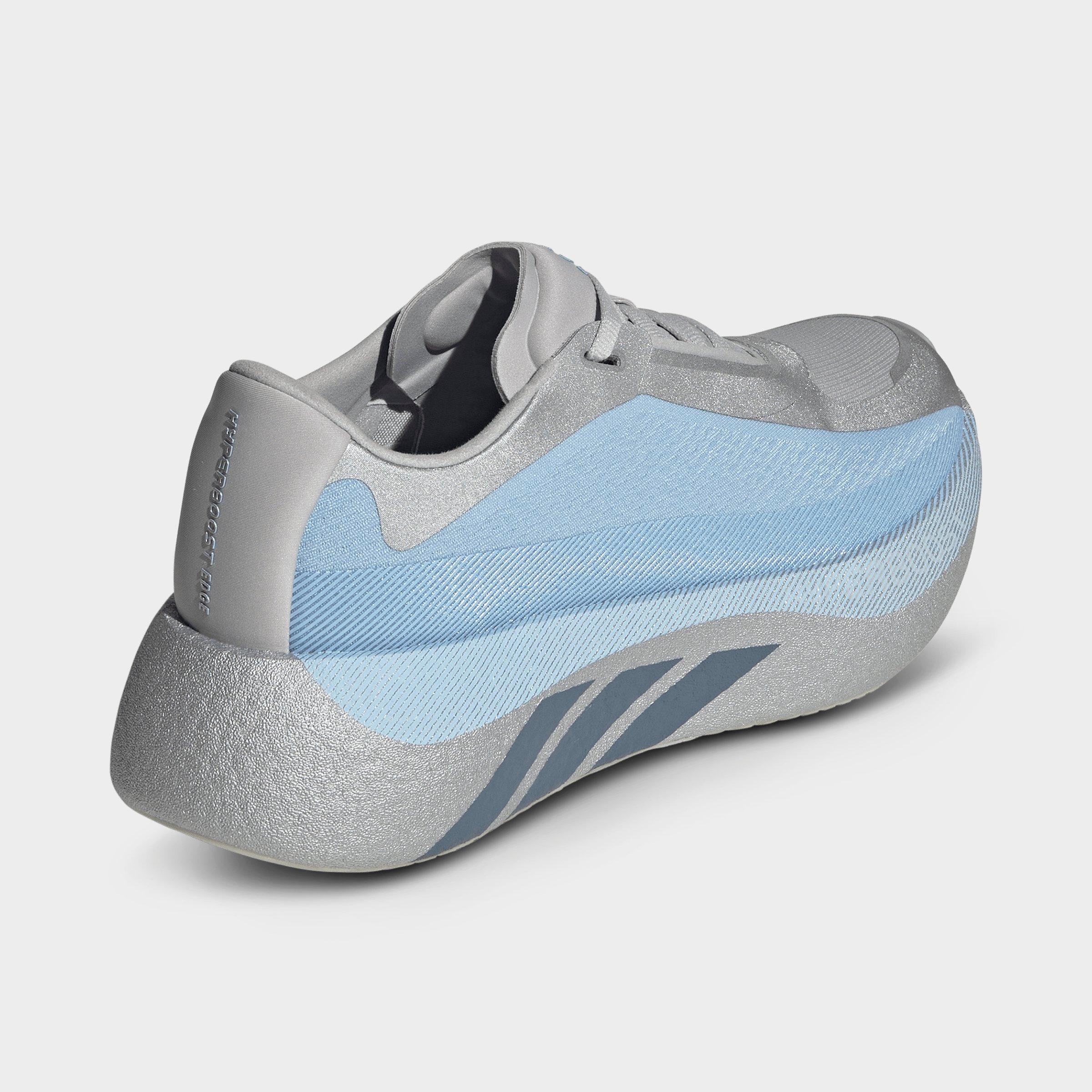 Women's adidas Hyperboost Edge Running Shoes - Part 1 - Grey Two/Steel/Clear Sky - Back view