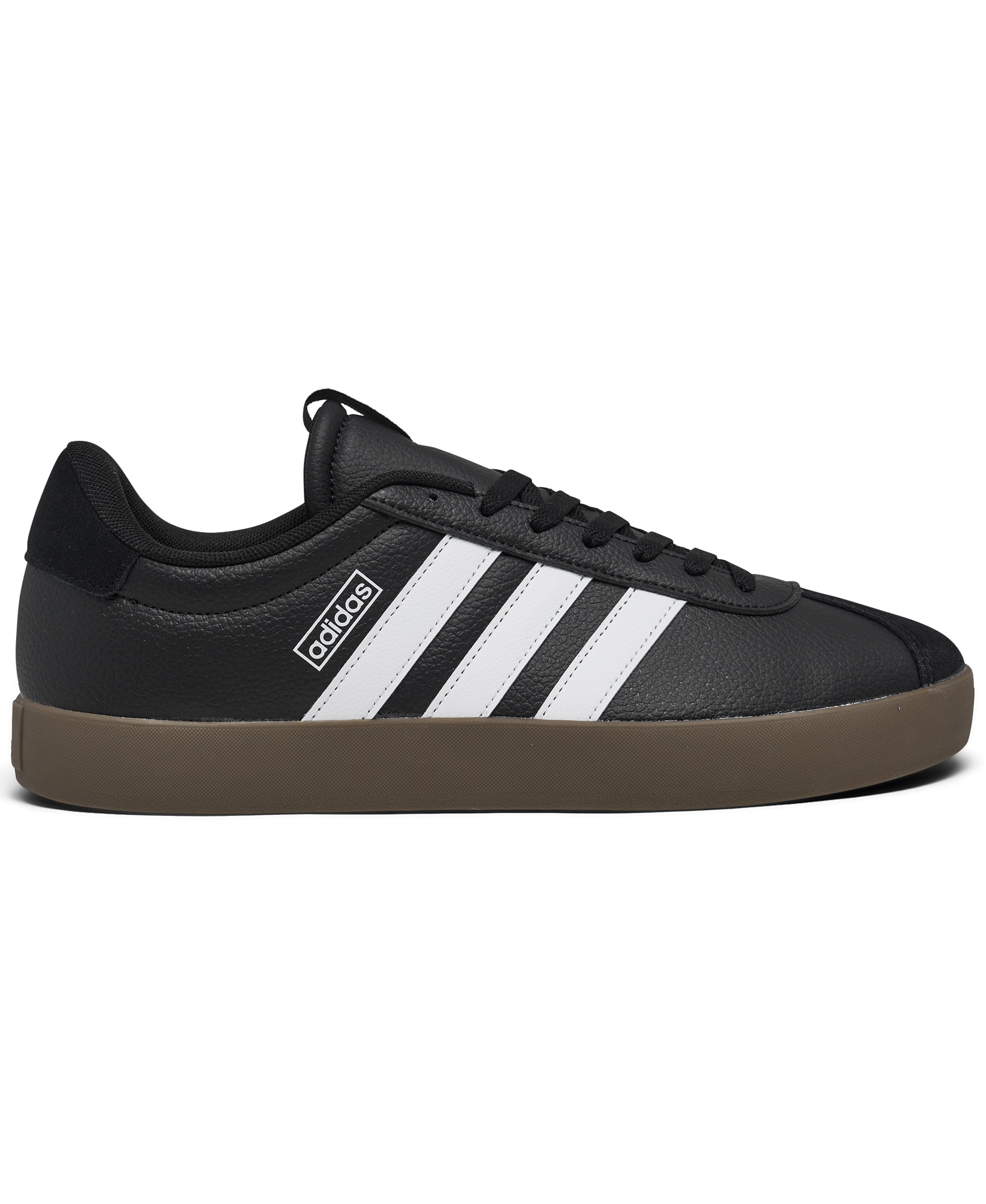 adidas Men's VL Court 3.0 Casual Sneakers from Finish Line - Black, White, Gum