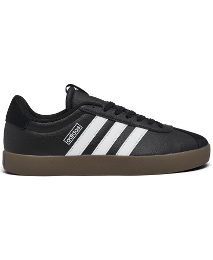 adidas Men's VL Court 3.0 Casual Sneakers from Finish Line - Black, White, Gum