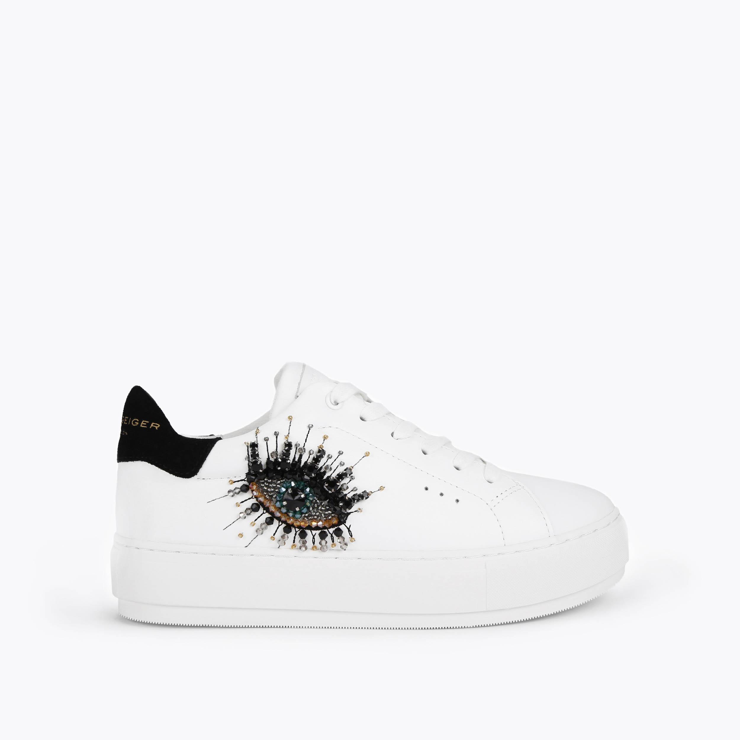 Kurt Geiger London Laney Evil Eye Sneaker - White