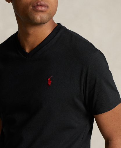 Polo Ralph Lauren Men's Classic-Fit V-Neck T-Shirt - Black