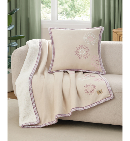 UGG® Kirkwood UGG Braid Throw, 50" x 70" - Cream