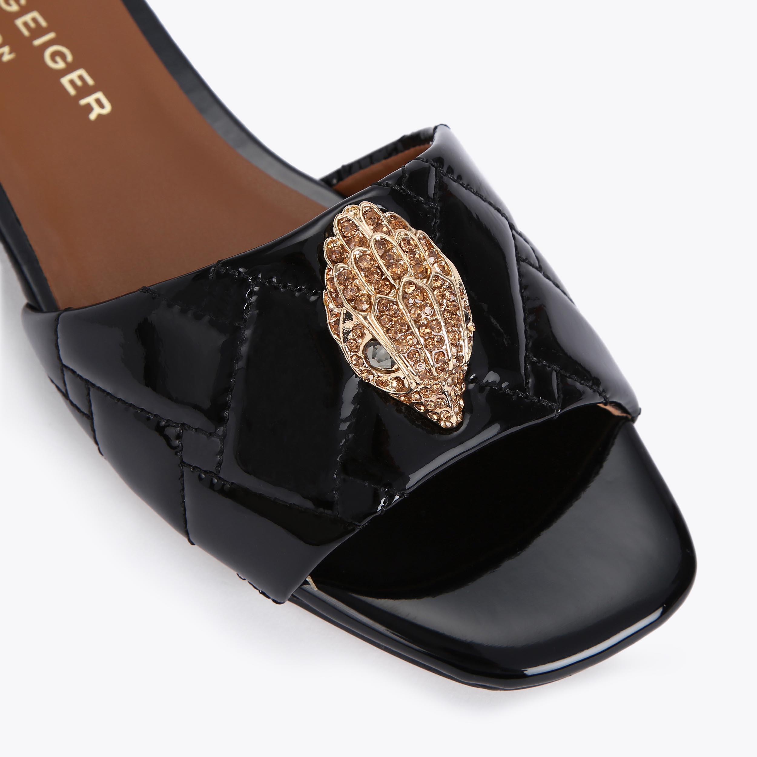 Kurt Geiger London Kensington Flat Sandal - Black - view 4