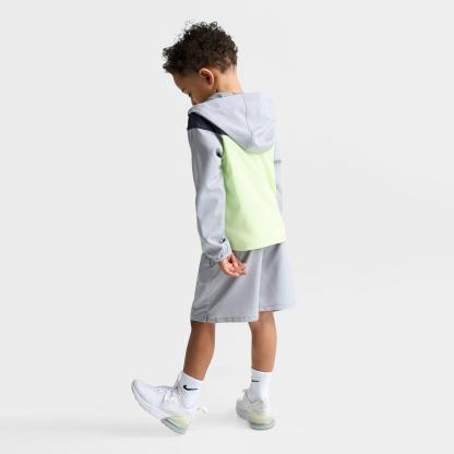 Kids' Toddler Nike Windrunner Jacket and Shorts Set - Light Smoke Grey/Volt