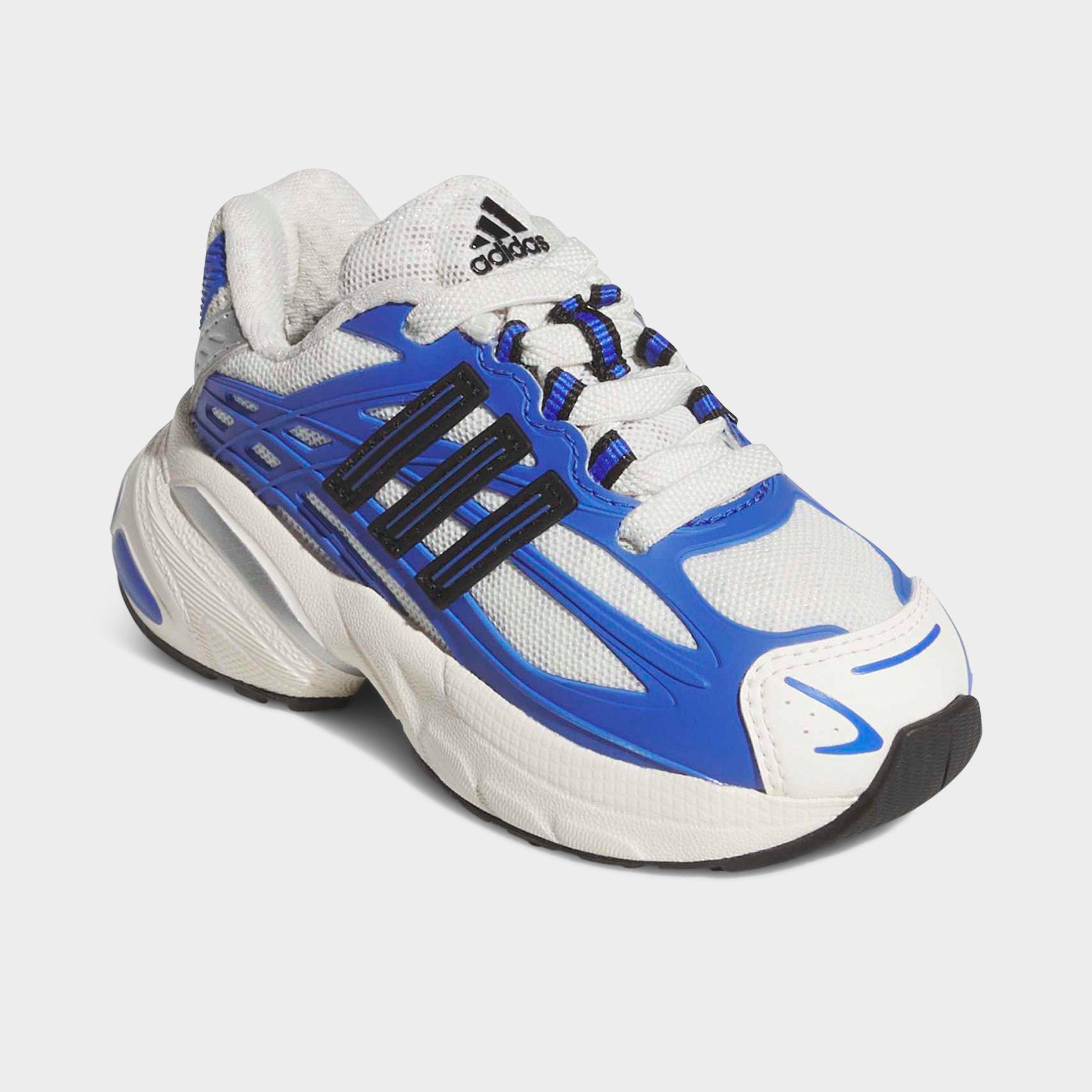 Kids' Toddler adidas Adistar XLG 2.0 Stretch Lace Casual Shoes - Hi-Res Blue/Core Black/Off White - Both shoes facing left