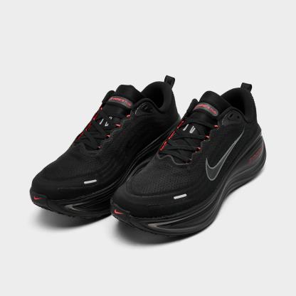Men's Nike Vomero Plus Running Shoes - Black/Black/Bright Crimson/Wolf Grey