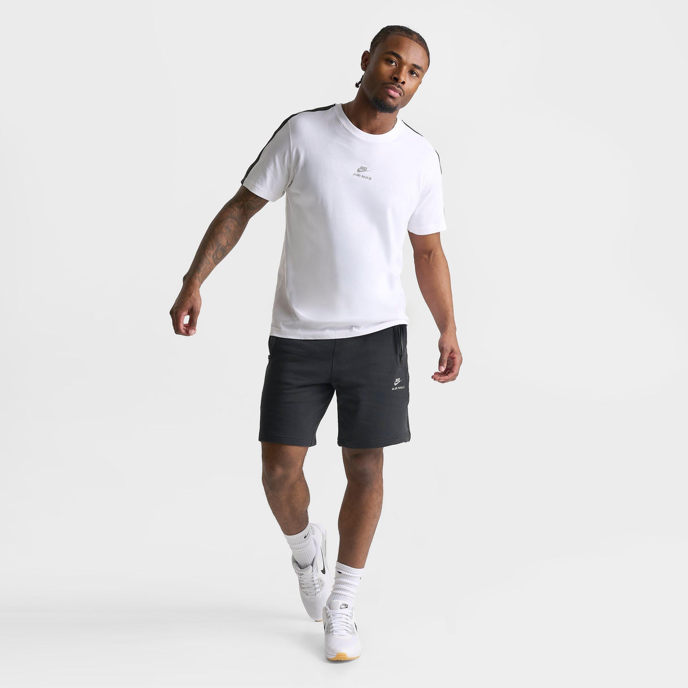 Men's Nithtke Sportswear Air Max Fleece Shorts - Black/Black/White
