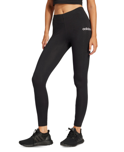 adidas Women's Hip-Logo Full-Length Athletic Tights - Power Pink/White