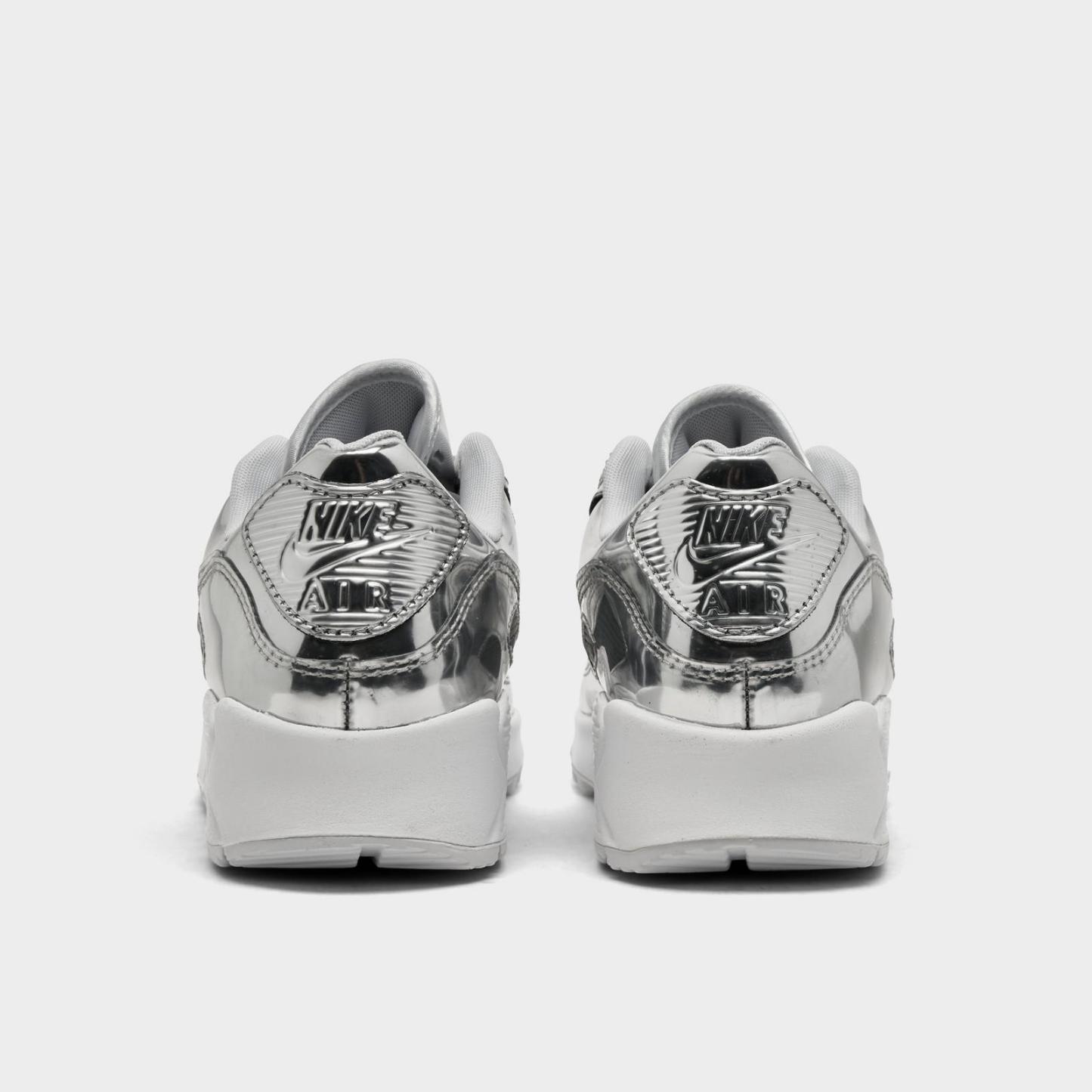 Women's Nike Air Max 90 SP Casual Shoes - Chrome/Pure Platinum/White