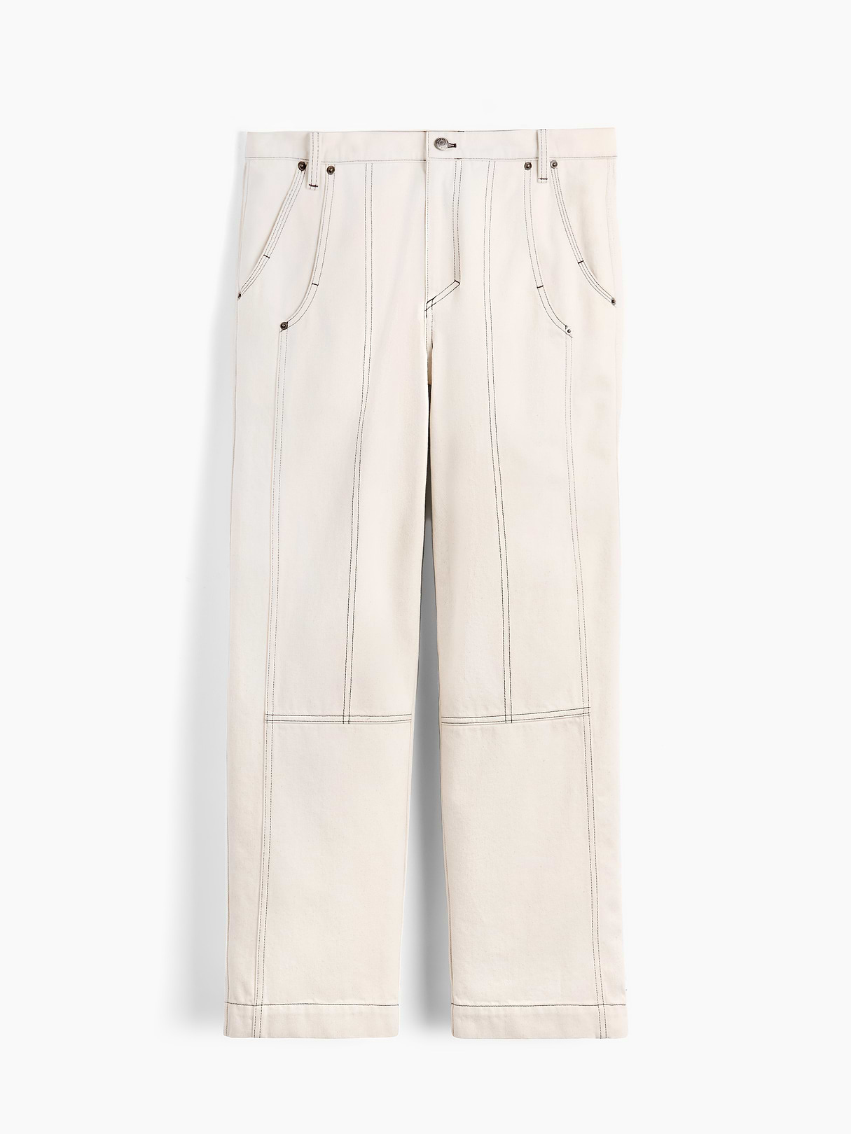GapStudio Relaxed Utility Jeans - Ecru rinse